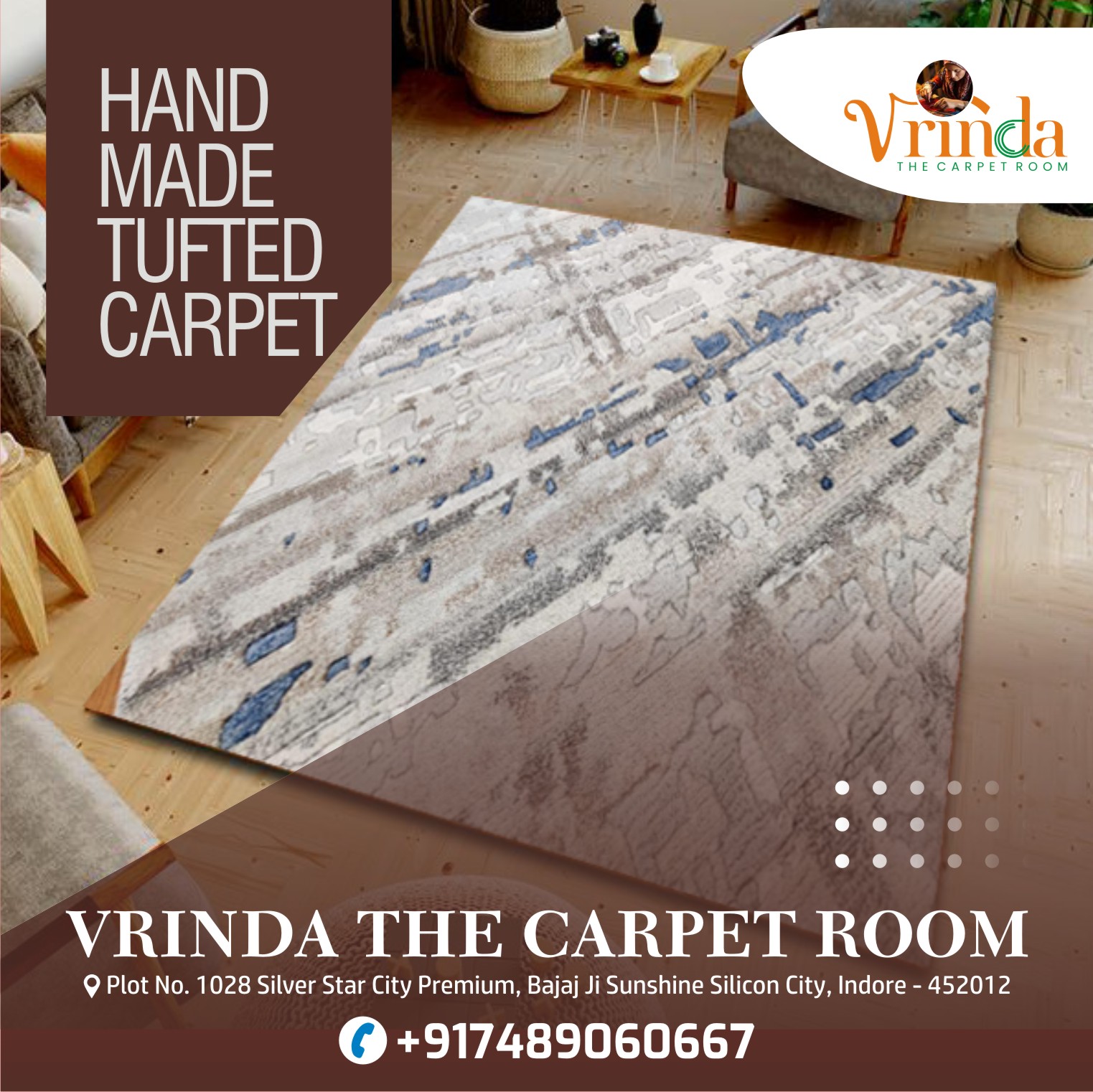 Best Handmade Tufted Carpet Supplier In Indore