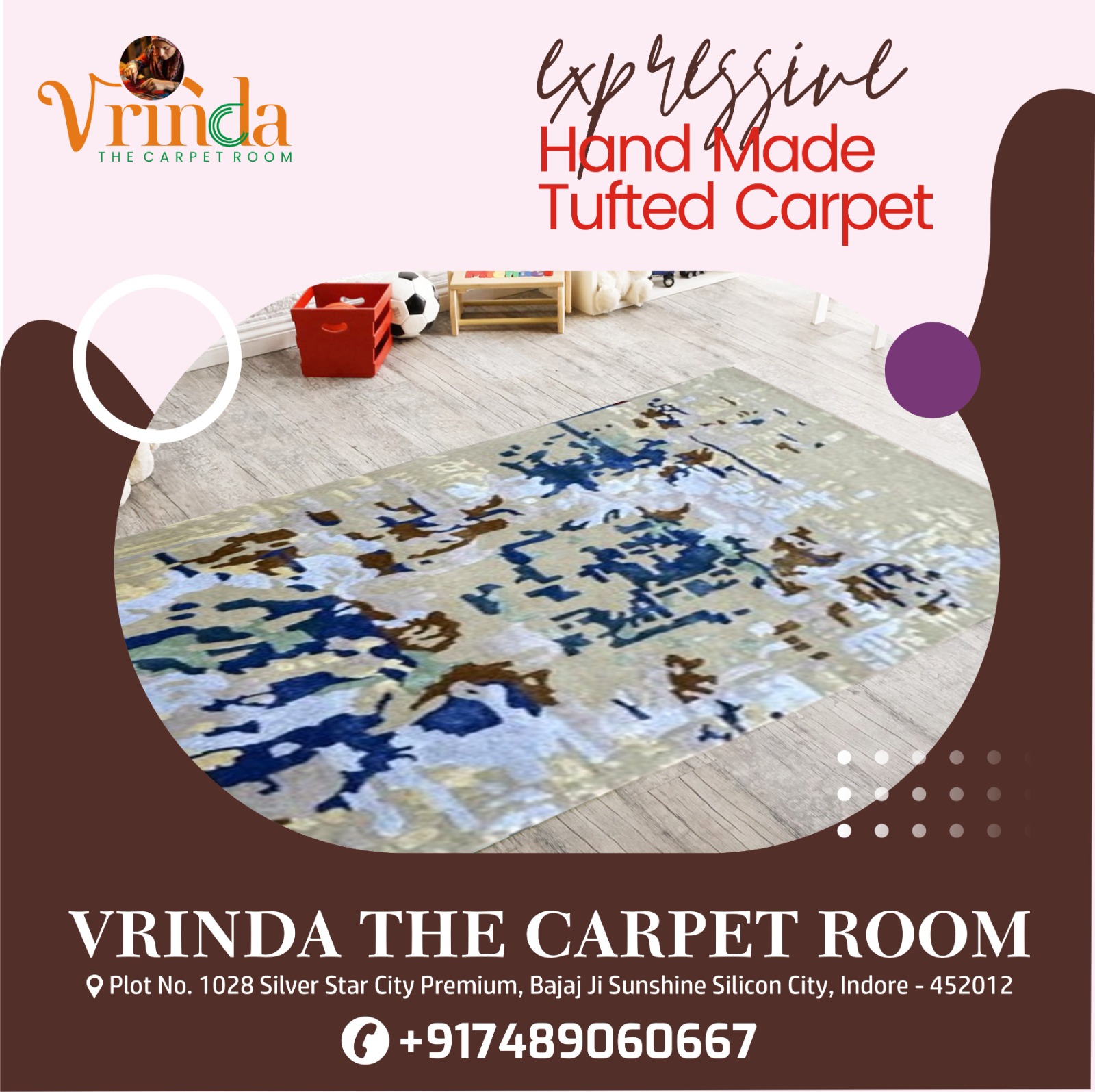 Best Handmade Tufted Carpets Manufacturer in Indore